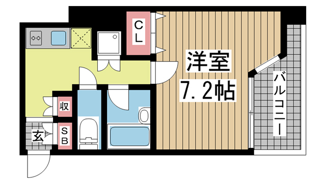 神戸市須磨区千守町の賃貸物件間取画像
