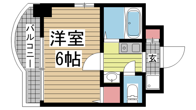 神戸市中央区加納町の賃貸物件間取画像
