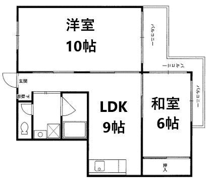 神戸市灘区篠原中町の賃貸物件間取画像