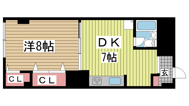 神戸市中央区加納町の賃貸物件間取画像