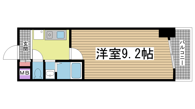 神戸市中央区下山手通の賃貸物件間取画像