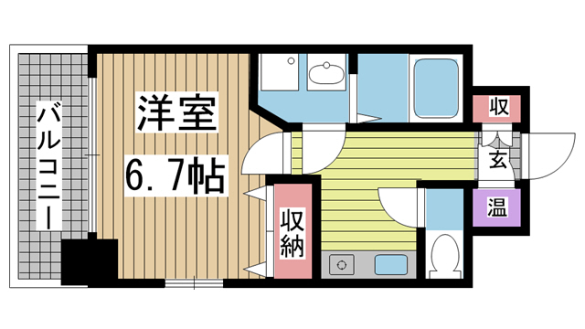 神戸市中央区元町通の賃貸物件間取画像