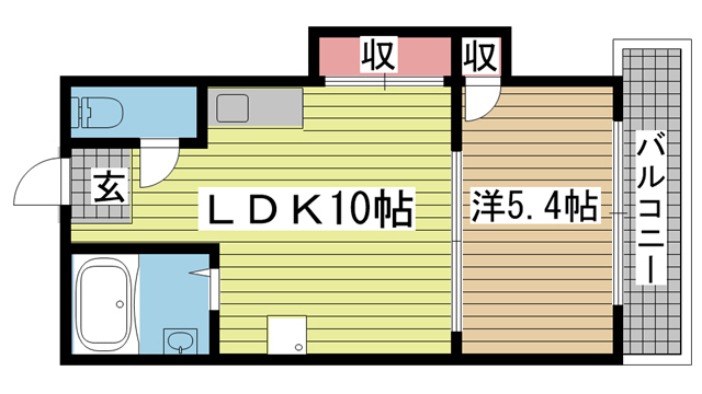 神戸市中央区北長狭通の賃貸物件間取画像
