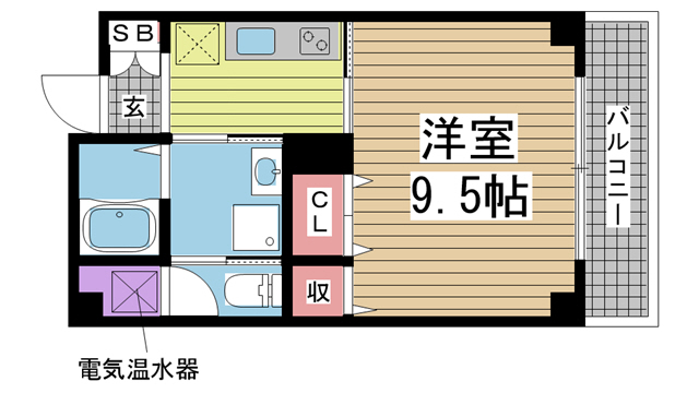 神戸市灘区友田町の賃貸物件間取画像