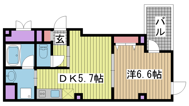 神戸市中央区磯上通の賃貸物件間取画像