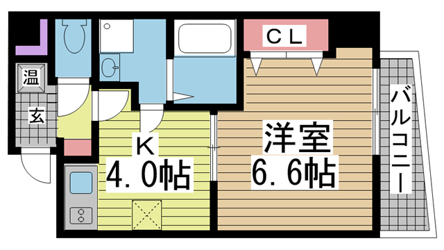 神戸市中央区旭通の賃貸物件間取画像
