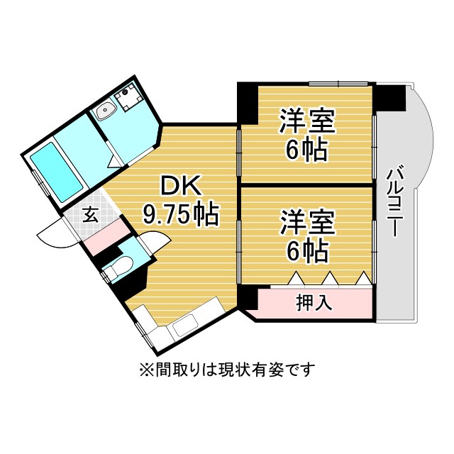 神戸市中央区山本通の賃貸物件間取画像
