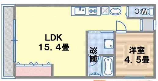 北野コーポラス 206|神戸市中央区北野町(神戸市営地下鉄線新神戸駅)のマンション間取 北野コーポラス 206|神戸市中央区北野町(神戸市営地下鉄線新神戸駅)のマンション間取