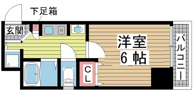 神戸市中央区橘通の賃貸物件間取画像