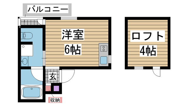 パロス山本通り 201|神戸市中央区山本通(JR東海道本線(近畿)三ノ宮駅)のアパート間取 パロス山本通り 201|神戸市中央区山本通(JR東海道本線(近畿)三ノ宮駅)のアパート間取