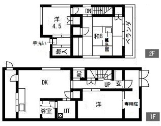 神戸市兵庫区吉田町の賃貸物件間取画像