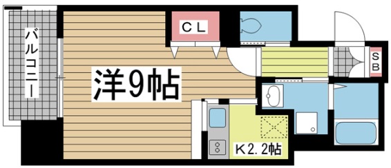 神戸市中央区花隈町の賃貸物件間取画像