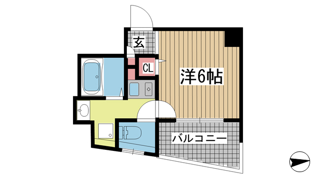 神戸市中央区花隈町の賃貸物件間取画像