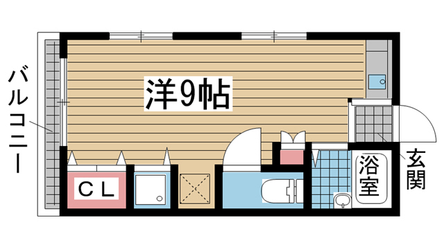 神戸市中央区橘通の賃貸物件間取画像