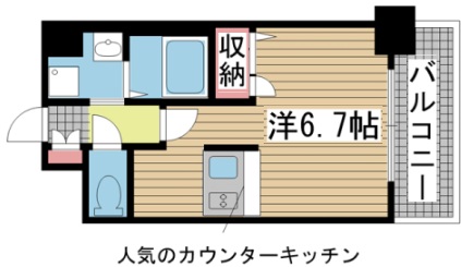 神戸市中央区日暮通の賃貸物件間取画像