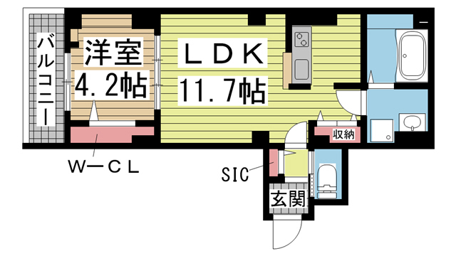 メゾンブランシュ 101|神戸市中央区琴ノ緒町(JR東海道本線(近畿)三ノ宮駅)のマンション間取 メゾンブランシュ 101|神戸市中央区琴ノ緒町(JR東海道本線(近畿)三ノ宮駅)のマンション間取
