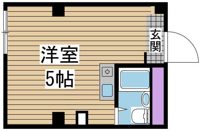 神戸市中央区北野町の賃貸物件間取画像