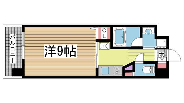 神戸市中央区熊内橋通の賃貸物件間取画像