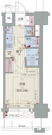 神戸市中央区橘通の賃貸物件間取画像