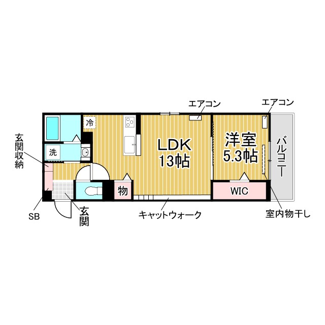 Euphoria籠池通 202|神戸市中央区籠池通(阪急神戸線王子公園駅)のアパート間取 Euphoria籠池通 202|神戸市中央区籠池通(阪急神戸線王子公園駅)のアパート間取