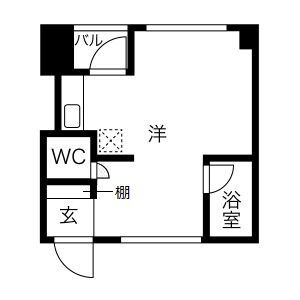 神戸市灘区城内通の賃貸物件間取画像