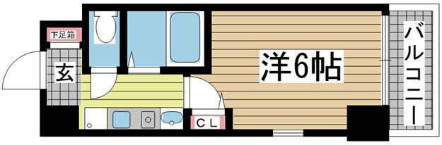 神戸市中央区古湊通の賃貸物件間取画像