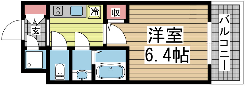 神戸市中央区相生町の賃貸物件間取画像
