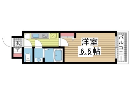 神戸市中央区浜辺通の賃貸物件間取画像