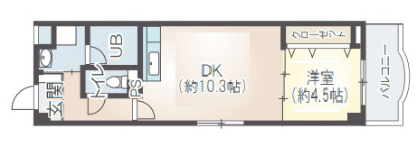 神戸市東灘区本山北町の賃貸物件間取画像