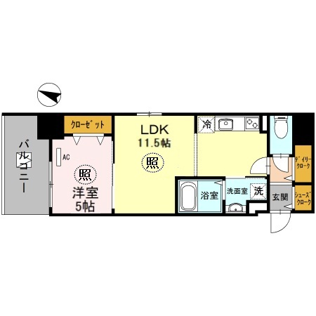 神戸市中央区海岸通の賃貸物件間取画像