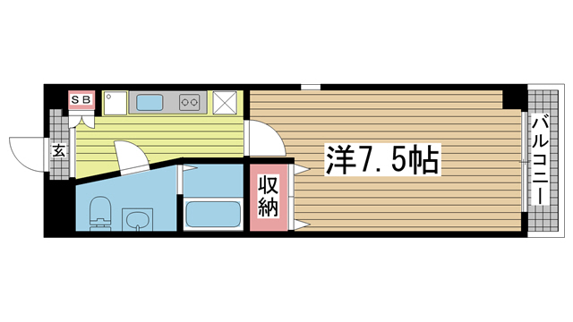神戸市中央区元町通の賃貸物件間取画像