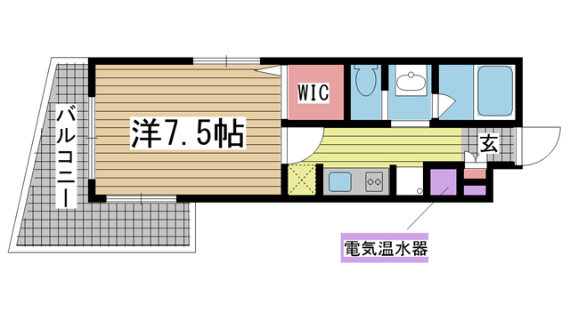 神戸市中央区元町通の賃貸物件間取画像