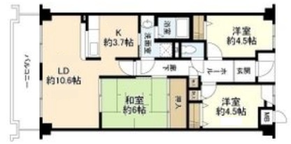 神戸市須磨区高倉町の賃貸物件間取画像