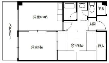 神戸市灘区泉通の賃貸物件間取画像