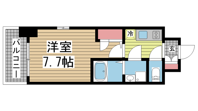 神戸市兵庫区駅前通の賃貸物件間取画像