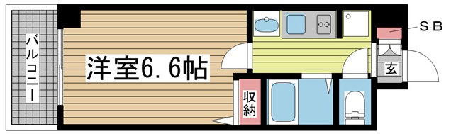 神戸市中央区南本町通の賃貸物件間取画像