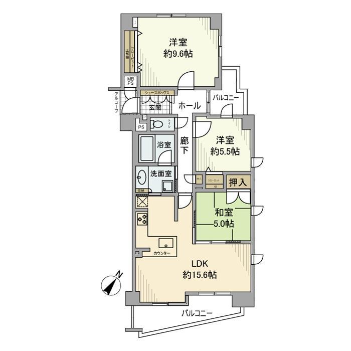 ワコーレ本山田中町 303|神戸市東灘区田中町(JR東海道本線(近畿)摂津本山駅)のマンション間取 ワコーレ本山田中町 303|神戸市東灘区田中町(JR東海道本線(近畿)摂津本山駅)のマンション間取
