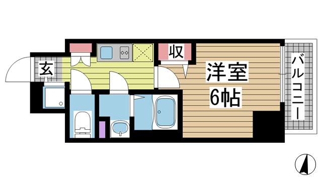 プレサンス三宮エレガンシア 401|神戸市中央区琴ノ緒町(JR東海道本線(近畿)三ノ宮駅)のマンション間取 プレサンス三宮エレガンシア 401|神戸市中央区琴ノ緒町(JR東海道本線(近畿)三ノ宮駅)のマンション間取
