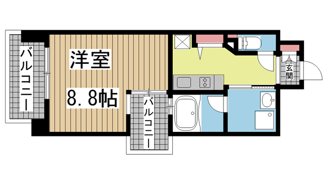 ベルフェリーク新神戸 204|神戸市中央区熊内橋通(神戸市営地下鉄線新神戸駅)のマンション間取 ベルフェリーク新神戸 204|神戸市中央区熊内橋通(神戸市営地下鉄線新神戸駅)のマンション間取
