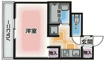 普茶マンション 605|神戸市中央区加納町(JR東海道本線(近畿)三ノ宮駅)のマンション間取 普茶マンション 605|神戸市中央区加納町(JR東海道本線(近畿)三ノ宮駅)のマンション間取