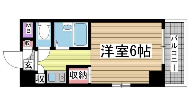 普茶マンション 307|神戸市中央区加納町(JR東海道本線(近畿)三ノ宮駅)のマンション間取 普茶マンション 307|神戸市中央区加納町(JR東海道本線(近畿)三ノ宮駅)のマンション間取