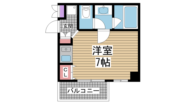 神戸市灘区原田通の賃貸物件間取画像