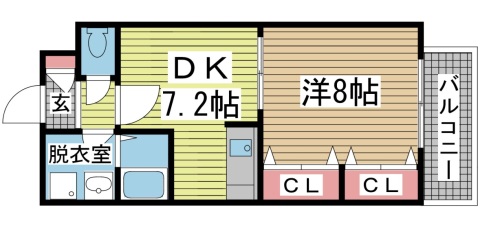 神戸市垂水区山手の賃貸物件間取画像