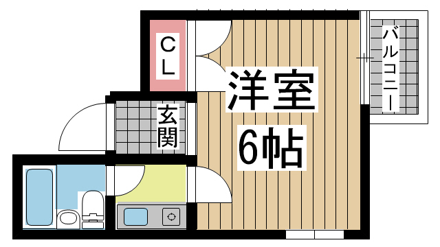 神戸市灘区灘北通の賃貸物件間取画像