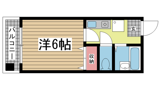 神戸市中央区吾妻通の賃貸物件間取画像