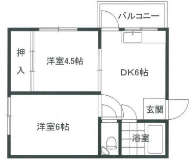 神戸市中央区熊内町の賃貸物件間取画像