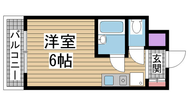 神戸市兵庫区水木通の賃貸物件間取画像