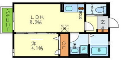 リンクス岡本 202|神戸市東灘区森北町(JR東海道本線(近畿)甲南山手駅)のアパート間取 リンクス岡本 202|神戸市東灘区森北町(JR東海道本線(近畿)甲南山手駅)のアパート間取