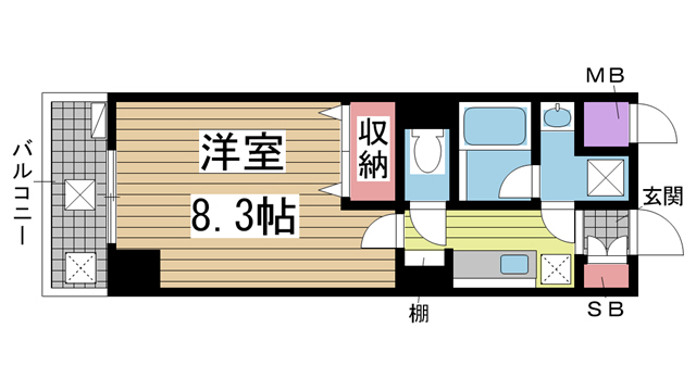 クレイントトヤミチ 303|神戸市東灘区深江北町(JR東海道本線(近畿)甲南山手駅)のマンション間取 クレイントトヤミチ 303|神戸市東灘区深江北町(JR東海道本線(近畿)甲南山手駅)のマンション間取