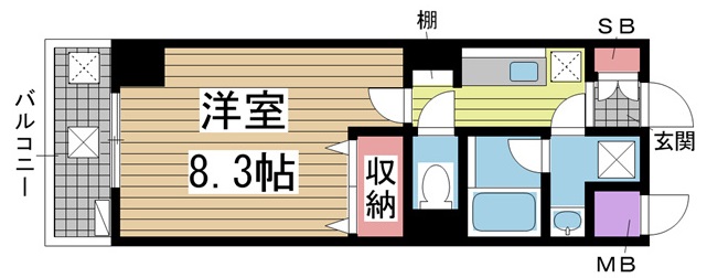 クレイントトヤミチ 501|神戸市東灘区深江北町(JR東海道本線(近畿)甲南山手駅)のマンション間取 クレイントトヤミチ 501|神戸市東灘区深江北町(JR東海道本線(近畿)甲南山手駅)のマンション間取